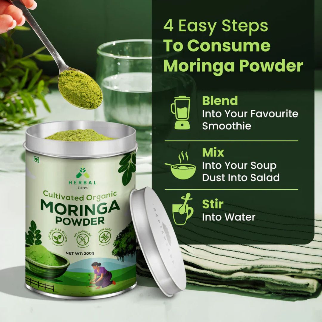ЁЯМ┐ Herbal Cares Organic Moringa Leaf Powder